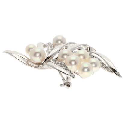 MIKIMOTO   Brooch Akoya pearl Pearl K14 White Gold Ladies