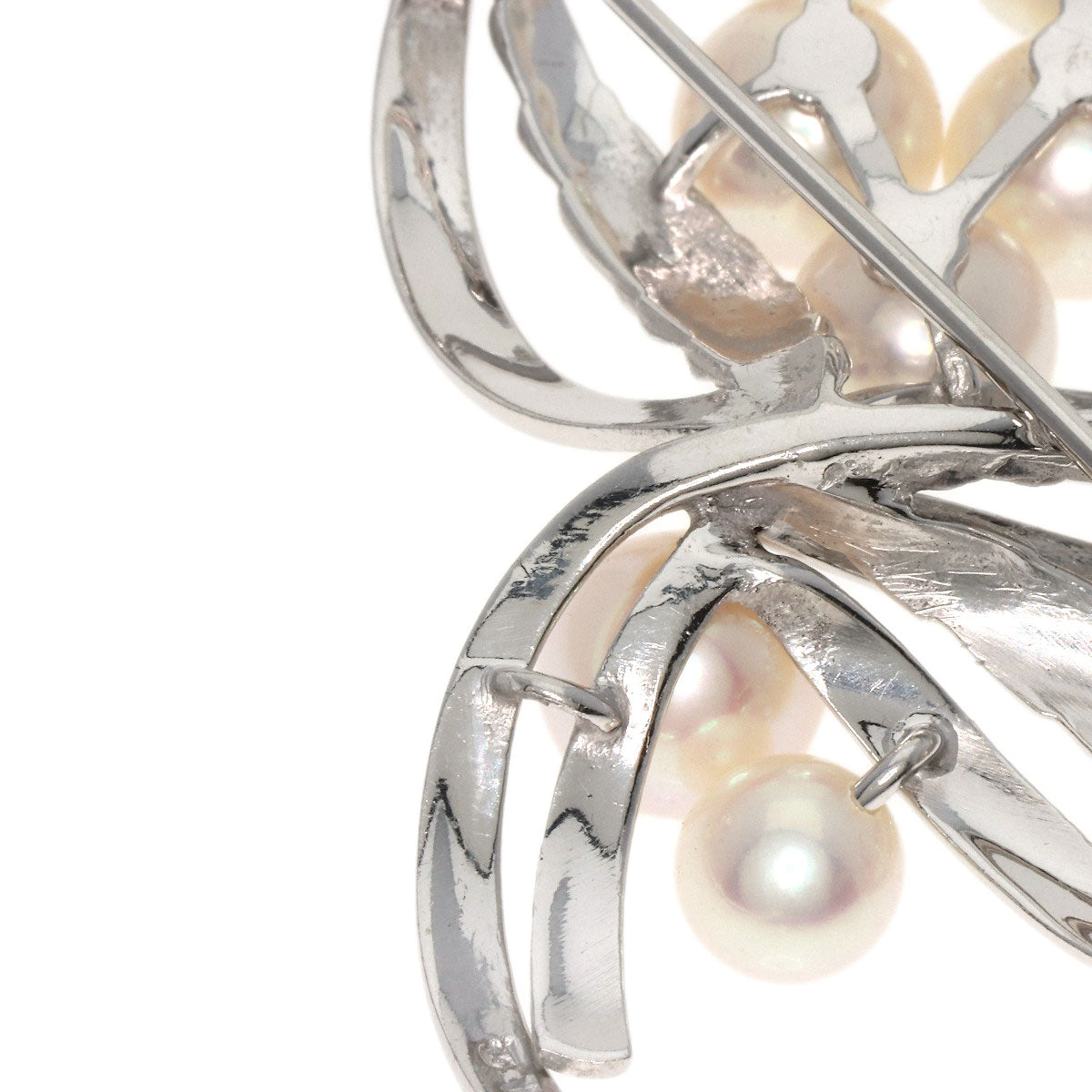 MIKIMOTO   Brooch Akoya pearl Pearl K14 White Gold Ladies
