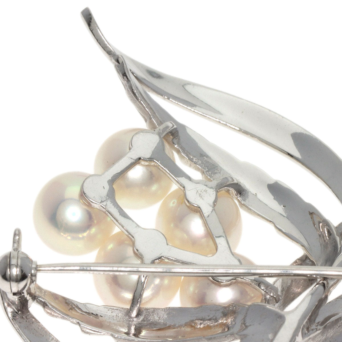 MIKIMOTO   Brooch Akoya pearl Pearl K14 White Gold Ladies
