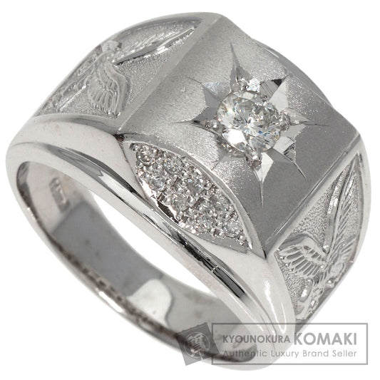 0.2ct Diamond Ring K18 White Gold  14.4g　Ladies