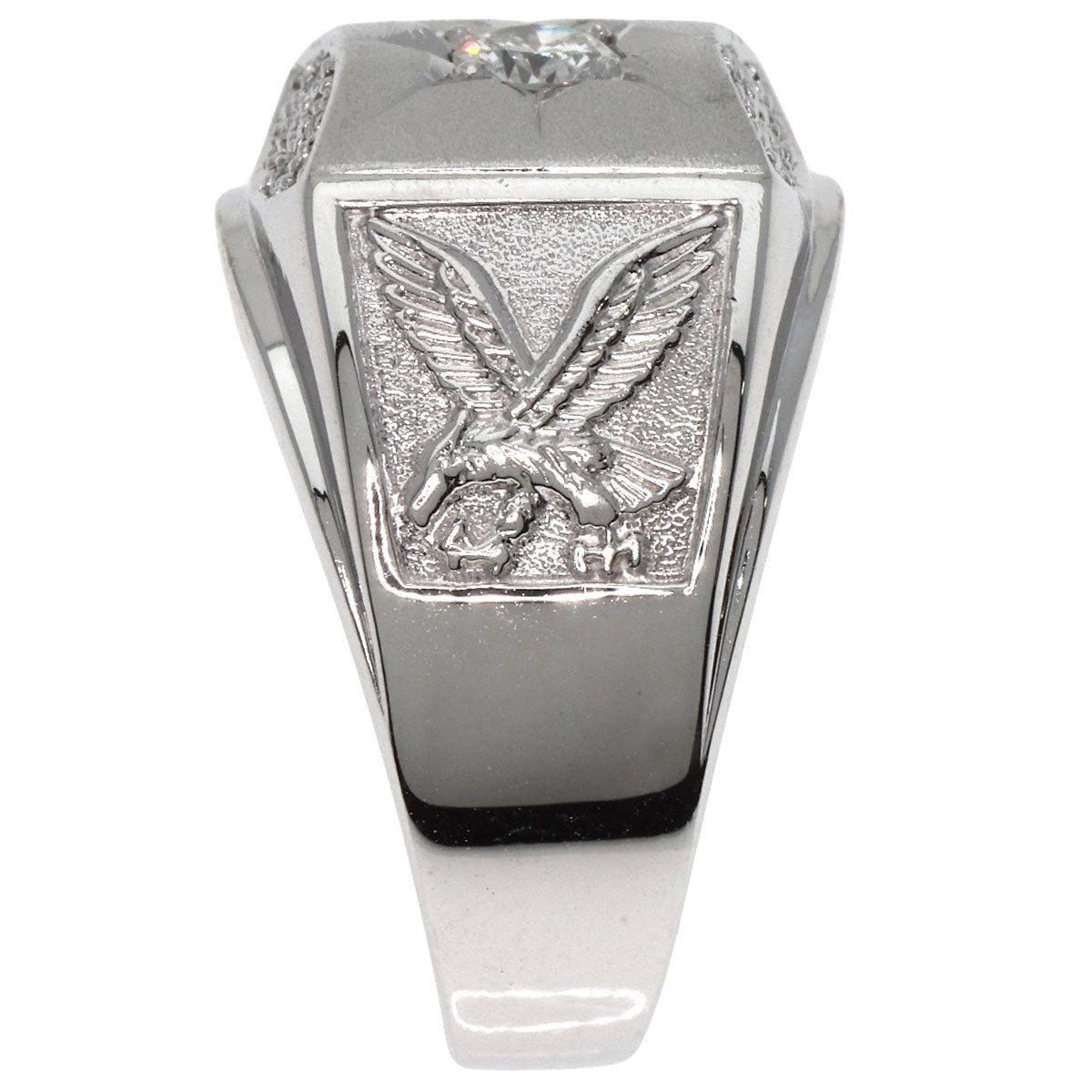 0.2ct Diamond Ring K18 White Gold  14.4g　Ladies