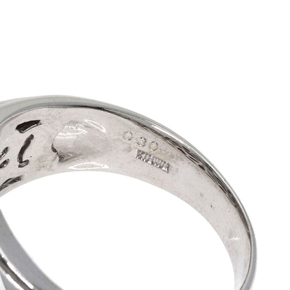 0.2ct Diamond Ring K18 White Gold  14.4g　Ladies