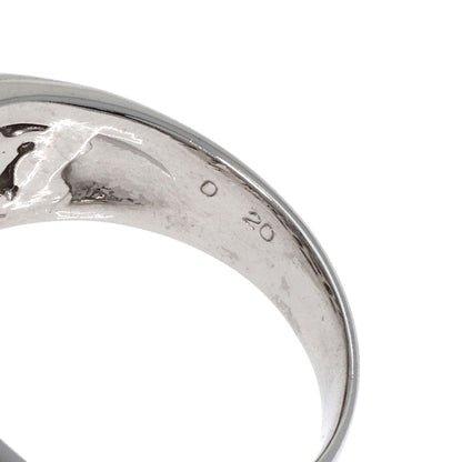 0.2ct Diamond Ring K18 White Gold  14.4g　Ladies