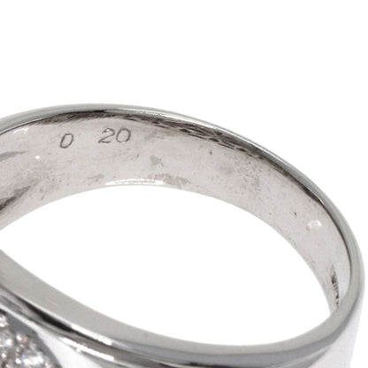 0.2ct Diamond Ring K18 White Gold  14.4g　Ladies