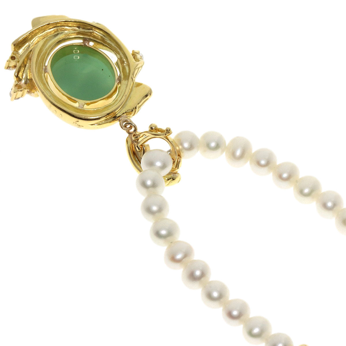kaoruko   Necklace Pearl Pearl Cameo Diamond Color Stone K18 Yellow Gold Ladies