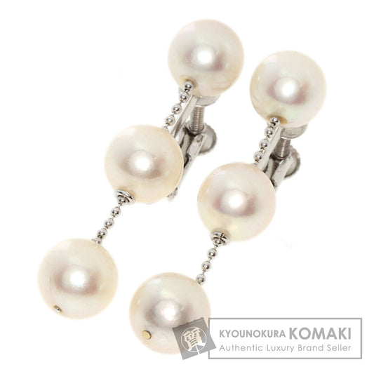 Akoya pearl Pearl Earring K14 White Gold  4.8g　Ladies