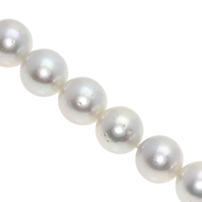 White Pearl Pearl Long Necklace Silver Metal 213.9g　Ladies