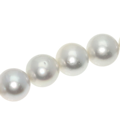 White Pearl Pearl Long Necklace Silver Metal 213.9g　Ladies