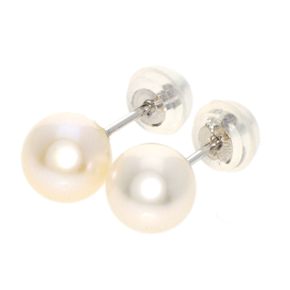 Pearl Pearl earring K14 White Gold K10WG 1.1g　Ladies