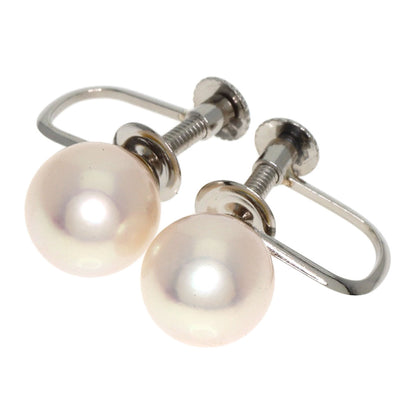 Pearl Pearl Earring Platinum PT850  2g　Ladies