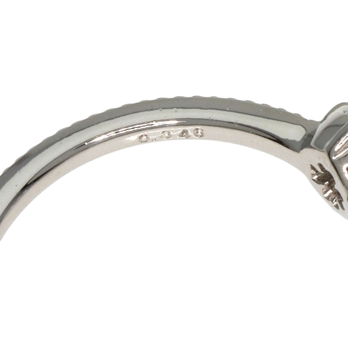 0.346ct Diamond Ring Platinum PT900  1.9g　Ladies