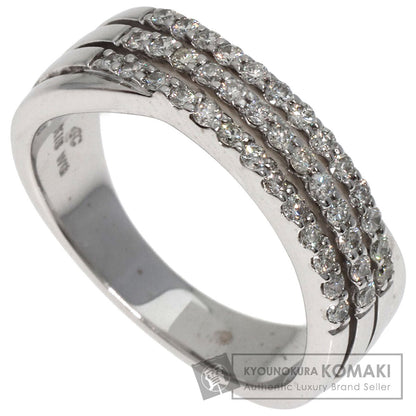 4℃   Ring Diamond K18 White Gold Ladies