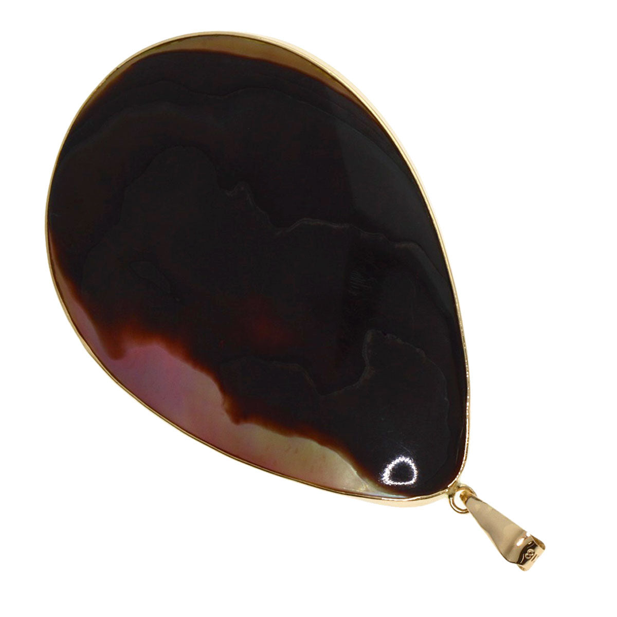 Mabe Pearl Pearl Pendant top K18 Yellow Gold  8.9g　Ladies