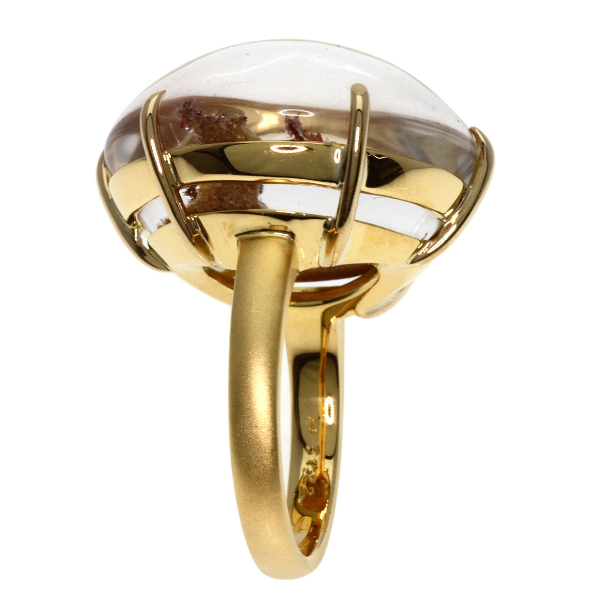 51.22ct quartz Ring K18 Yellow Gold  19.4g　Ladies