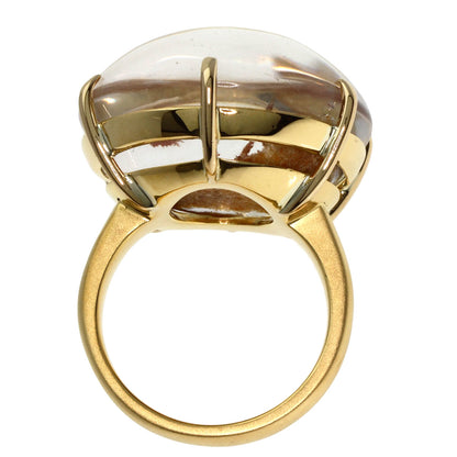 51.22ct quartz Ring K18 Yellow Gold  19.4g　Ladies