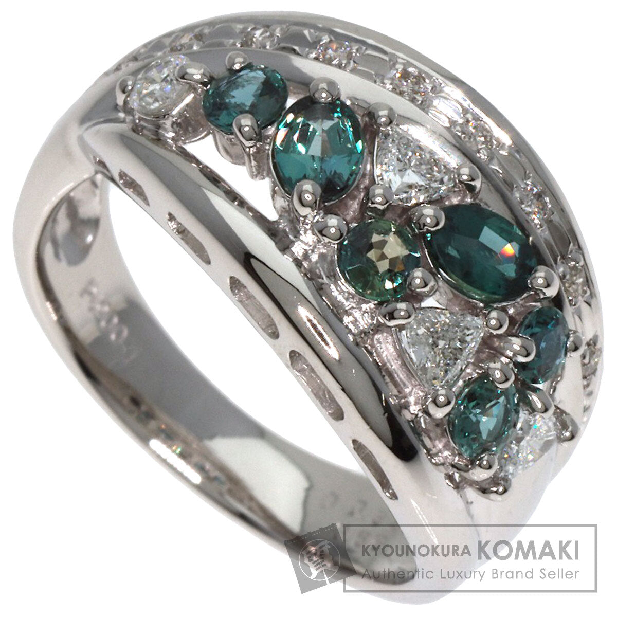 0.68ct Alexandrite Diamond Ring Platinum PT900  7.7g　Ladies