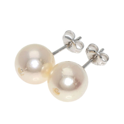 Pearl Pearl earring K14 White Gold  2g　Ladies