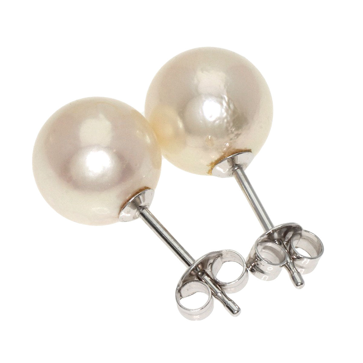 Pearl Pearl earring K14 White Gold  2g　Ladies