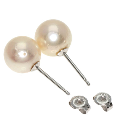 Pearl Pearl earring K14 White Gold  2g　Ladies