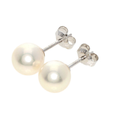 Akoya pearl Pearl earring K14 White Gold  1.7g　Ladies