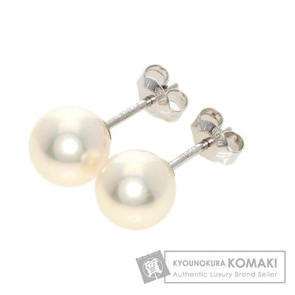 Akoya pearl Pearl earring K14 White Gold  1.7g　Ladies