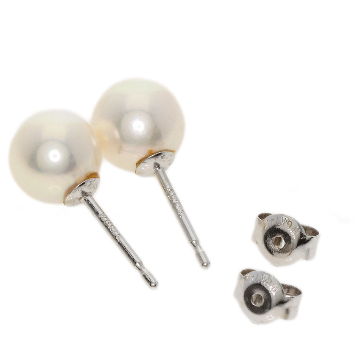 Akoya pearl Pearl earring K14 White Gold  1.7g　Ladies