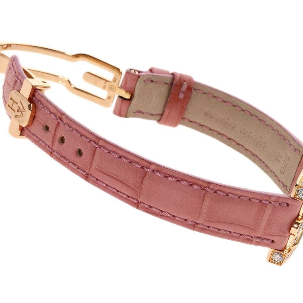 HARRY WINSTON Avenue Side Large Watches 310LQR AVEQHM21RR112 K18 Pink Gold/Leather Ladies