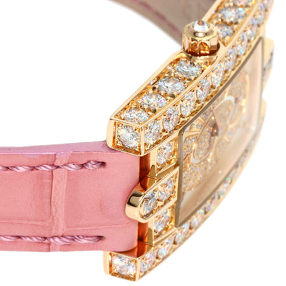 HARRY WINSTON Avenue Side Large Watches 310LQR AVEQHM21RR112 K18 Pink Gold/Leather Ladies