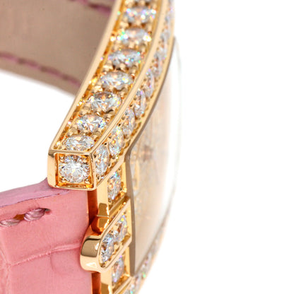 HARRY WINSTON Avenue Side Large Watches 310LQR AVEQHM21RR112 K18 Pink Gold/Leather Ladies