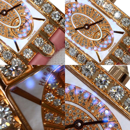 HARRY WINSTON Avenue Side Large Watches 310LQR AVEQHM21RR112 K18 Pink Gold/Leather Ladies