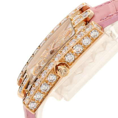 HARRY WINSTON Avenue Side Large Watches 310LQR AVEQHM21RR112 K18 Pink Gold/Leather Ladies