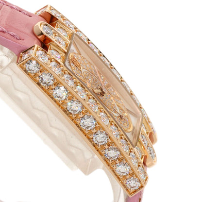 HARRY WINSTON Avenue Side Large Watches 310LQR AVEQHM21RR112 K18 Pink Gold/Leather Ladies