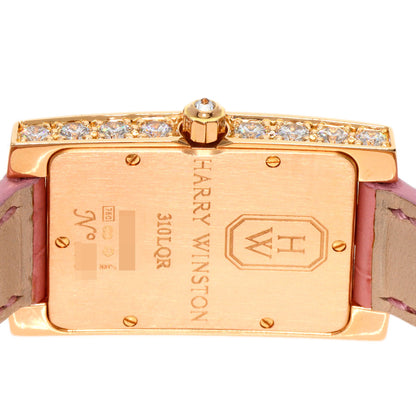 HARRY WINSTON Avenue Side Large Watches 310LQR AVEQHM21RR112 K18 Pink Gold/Leather Ladies