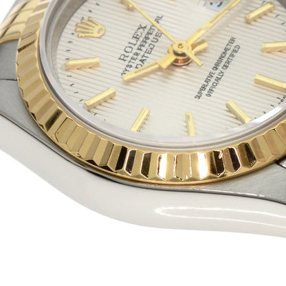 ROLEX Datejust Silver Tapestry Watches 79173 Stainless Steel/SSxK18YG Ladies