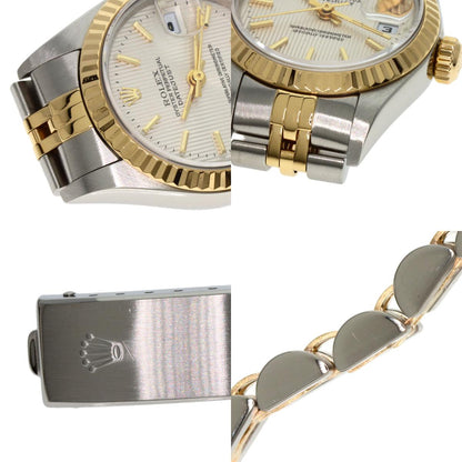 ROLEX Datejust Silver Tapestry Watches 79173 Stainless Steel/SSxK18YG Ladies