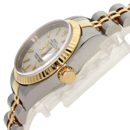 ROLEX Datejust Silver Tapestry Watches 79173 Stainless Steel/SSxK18YG Ladies