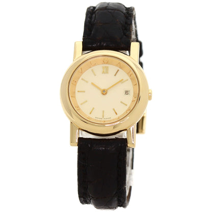 BVLGARI Amphitheater Watches AT26GL K18 Yellow Gold/Leather Ladies