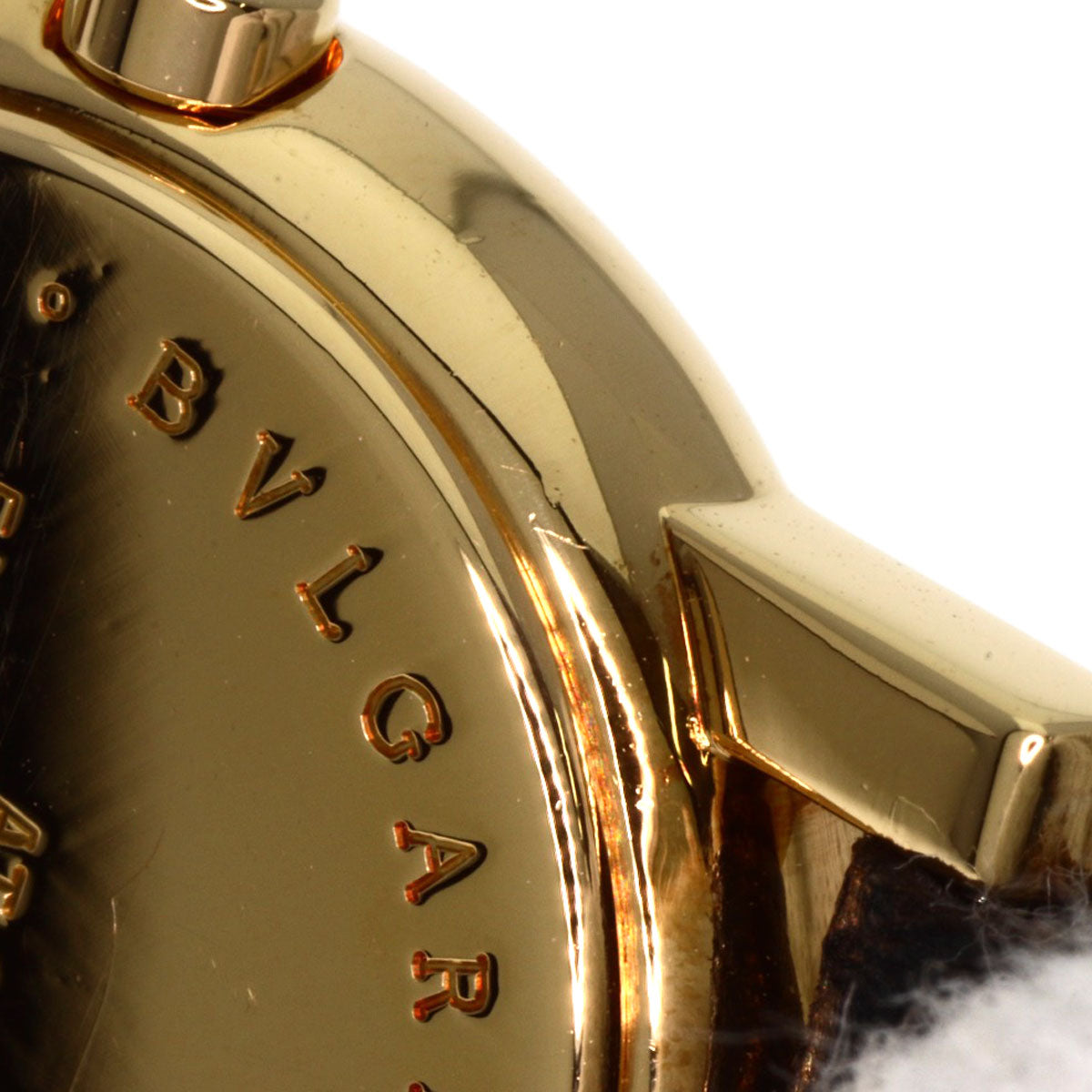 BVLGARI Amphitheater Watches AT26GL K18 Yellow Gold/Leather Ladies