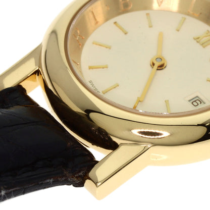 BVLGARI Amphitheater Watches AT26GL K18 Yellow Gold/Leather Ladies