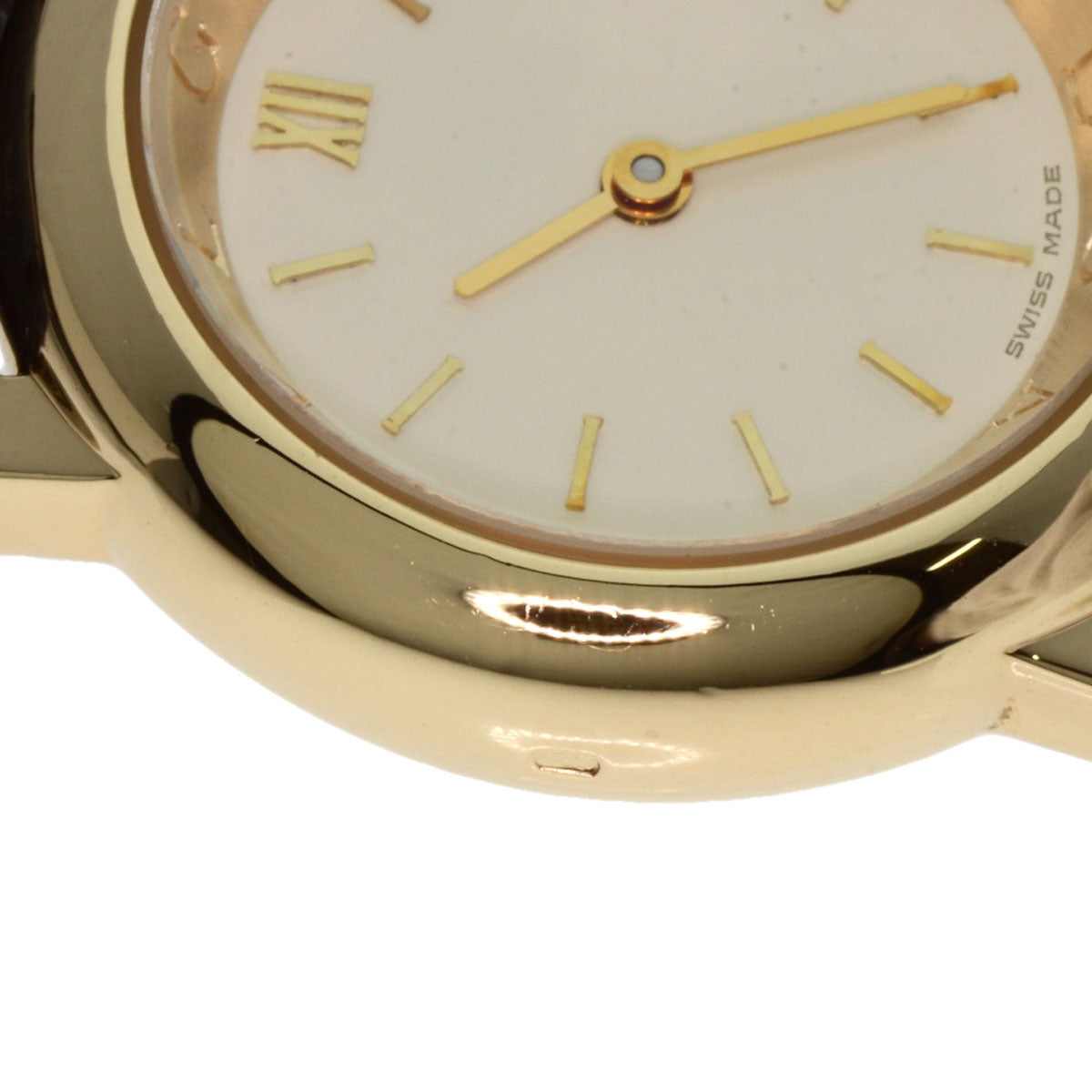 BVLGARI Amphitheater Watches AT26GL K18 Yellow Gold/Leather Ladies