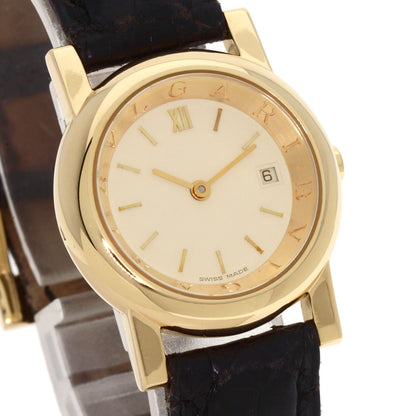 BVLGARI Amphitheater Watches AT26GL K18 Yellow Gold/Leather Ladies