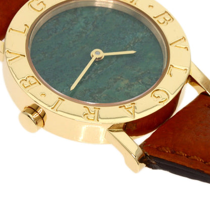BVLGARI BVLGARI BVLGARI Jade Dial Watches BB26DGL K18 Yellow Gold/Leather Ladies