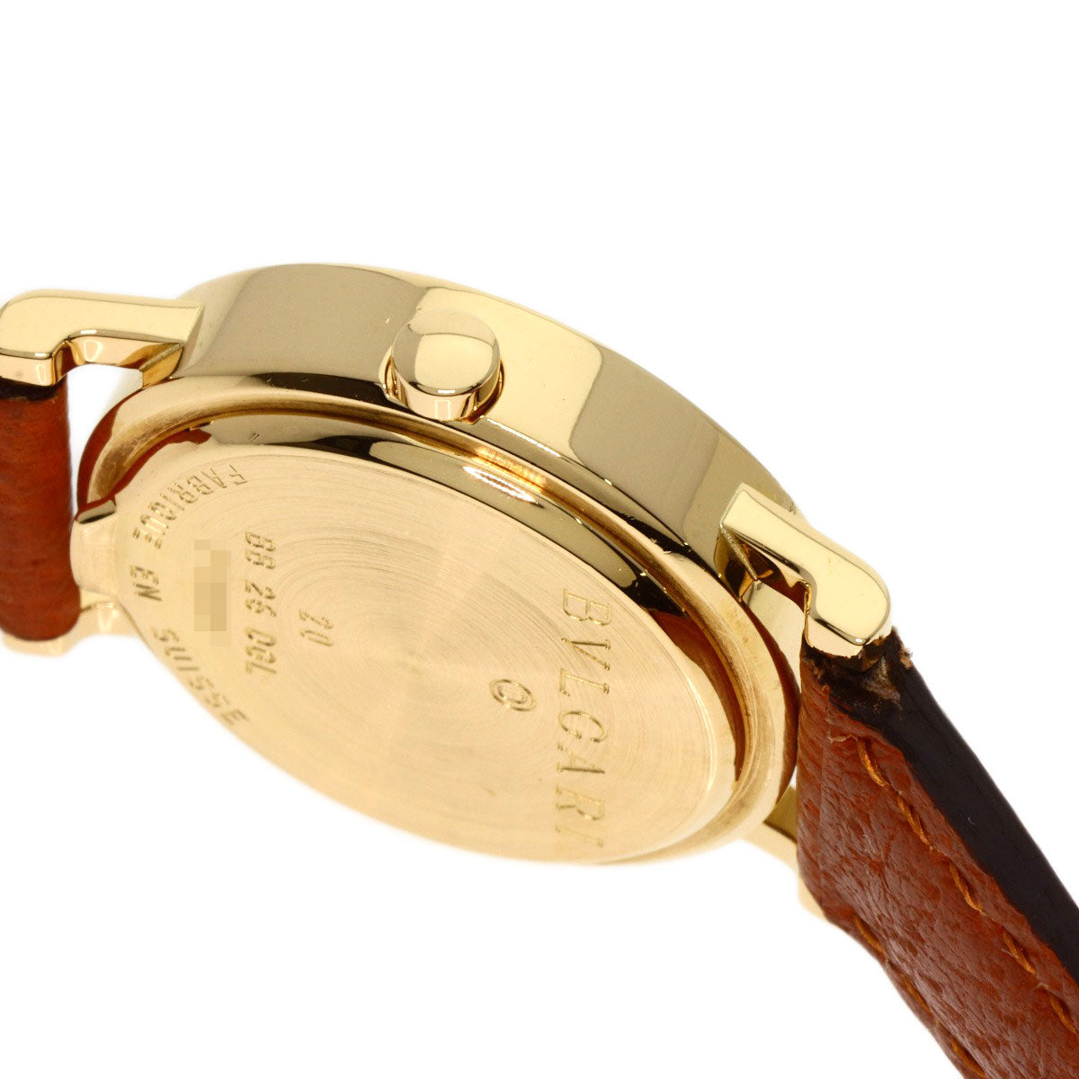 BVLGARI BVLGARI BVLGARI Jade Dial Watches BB26DGL K18 Yellow Gold/Leather Ladies