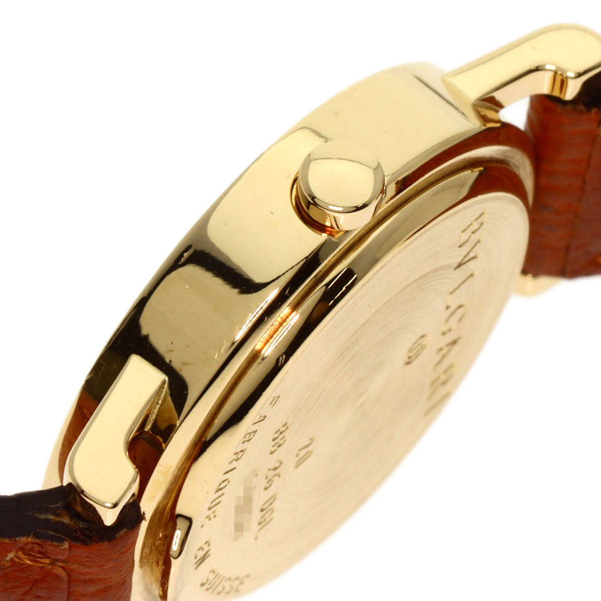 BVLGARI BVLGARI BVLGARI Jade Dial Watches BB26DGL K18 Yellow Gold/Leather Ladies