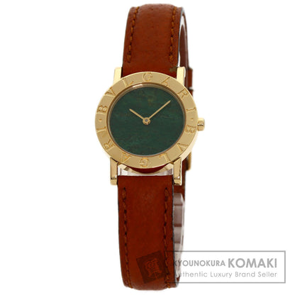 BVLGARI BVLGARI BVLGARI Jade Dial Watches BB26DGL K18 Yellow Gold/Leather Ladies