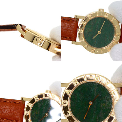 BVLGARI BVLGARI BVLGARI Jade Dial Watches BB26DGL K18 Yellow Gold/Leather Ladies