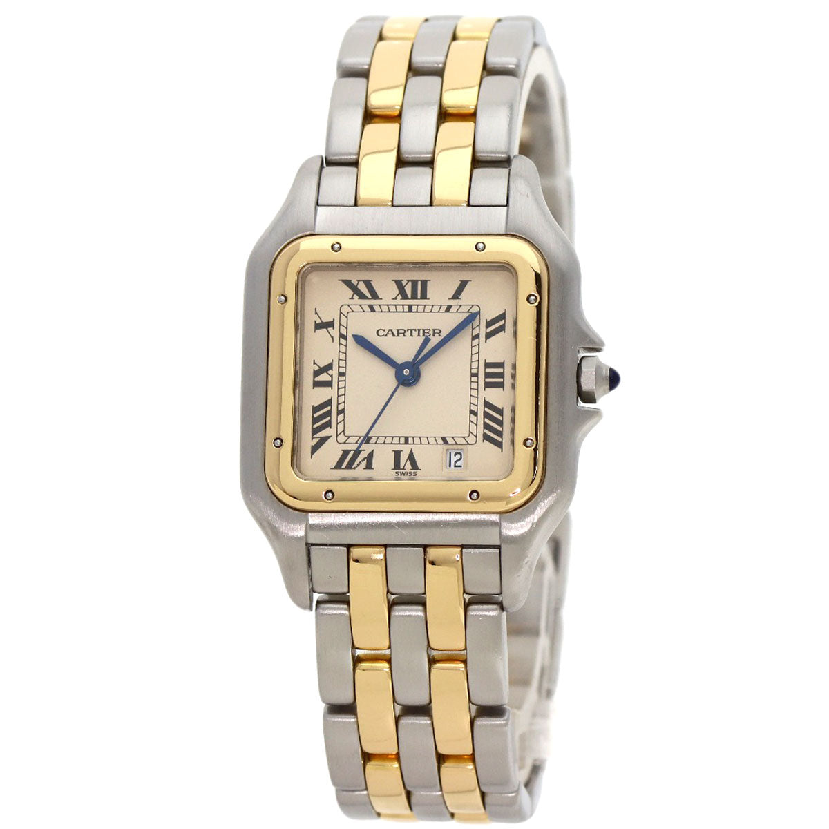 CARTIER PANTHEREMM 2 Row Watches W25028B6 Stainless Steel/SSxK18YG mens