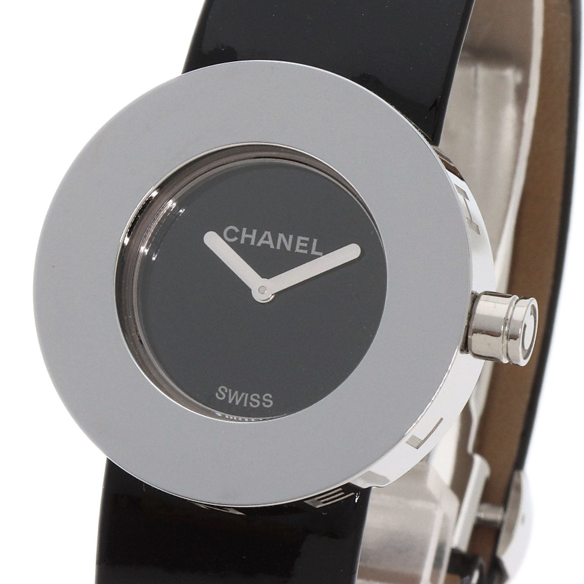 CHANEL La Ronde Watches H0579 Stainless Steel/Leather Ladies