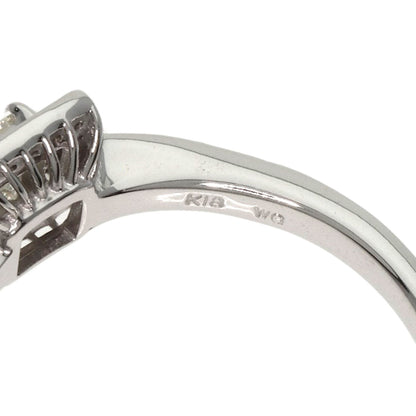0.5ct Diamond Ring K18 White Gold  3.5g�@Ladies
