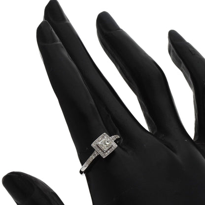 0.5ct Diamond Ring K18 White Gold  3.5g�@Ladies